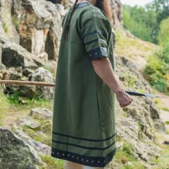 Leonardo Carbone Wikingertunika Rollo, Grün -Angebote Wikinger Kleidung Store wikingertunika rollo gruen 4