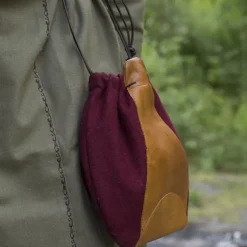 Epic Armoury Wollledertasche, Rotbraun -Angebote Wikinger Kleidung Store wollledertasche rotbraun 3