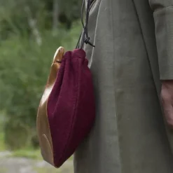 Epic Armoury Wollledertasche, Rotbraun -Angebote Wikinger Kleidung Store wollledertasche rotbraun 4