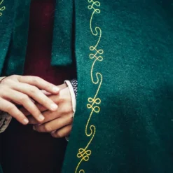 Leonardo Carbone Wollmantel Ceridwen, Grün -Angebote Wikinger Kleidung Store wollmantel ceridwen gruen 2