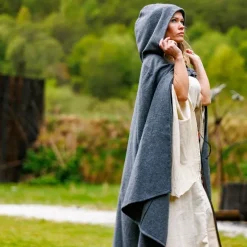 Leonardo Carbone Wollmantel Felis, Grau -Angebote Wikinger Kleidung Store wollmantel felis grau 4