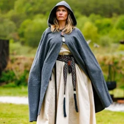 Leonardo Carbone Wollmantel Felis, Grau -Angebote Wikinger Kleidung Store wollmantel felis grau 5